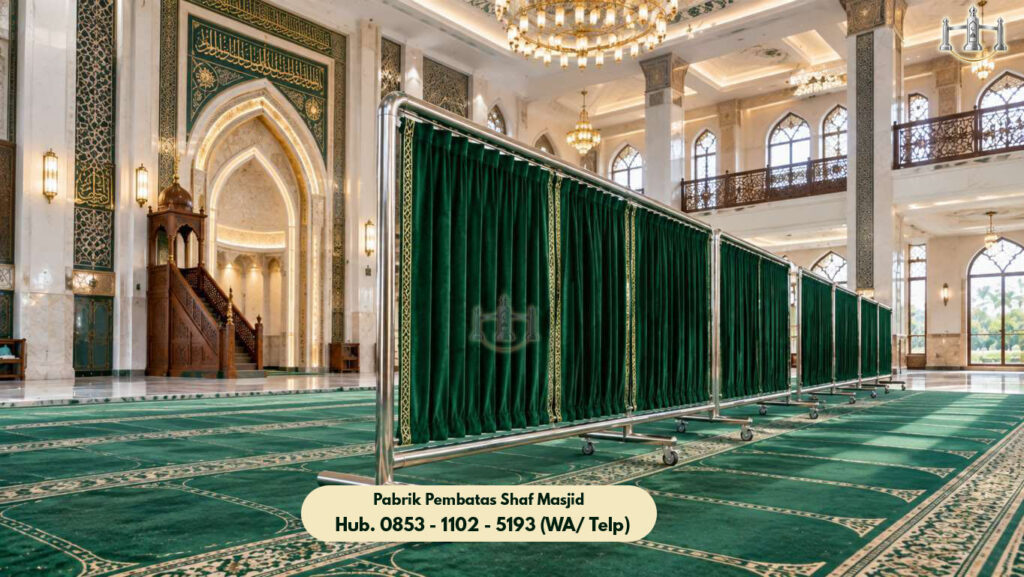 Pembatas Shaf Masjid Stainless Steel Setiabudi
