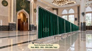 Pembatas Shaf Masjid Stainless Steel Bekasi Utara
