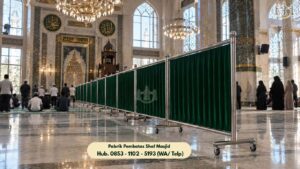 Pembatas Shaf Masjid Stainless Steel Sumur Bandung