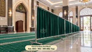 Pembatas Shaf Masjid Stainless Steel Laweyan