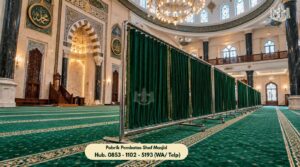 Pembatas Shaf Masjid Stainless Steel Sleman